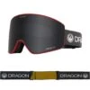 Unisex Dragon PXV2 Block Red Lumalens Dark Smoke Ionized + Lumalens Rose Lens Goggles -JADEN Snow Store DragonPXV2BlockRedLLDarkSmokeIon